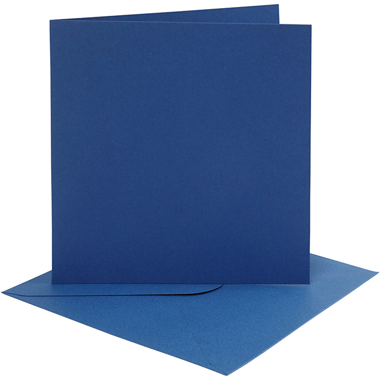 Creativ Company -Karten und Umschläge blau, 4st.