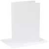 Creativ-Firmenkarten und Umschläge, Kartengröße 12,7 x 17,8 cm, Umschlaggröße 13,3 x 18,5 cm, 230 g, weiß, 4 Set 1 Box