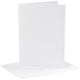 Creativ-Firmenkarten und Umschläge, Kartengröße 12,7 x 17,8 cm, Umschlaggröße 13,3 x 18,5 cm, 230 g, weiß, 4 Set 1 Box