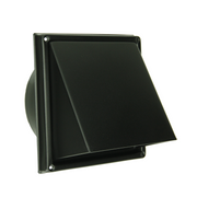 Renson 1066437 – schwarzes Edelstahl-Dunstabzugshaubengitter Typ 641 ø125 mm, Aufputz | 2 Stk - afbeelding 1