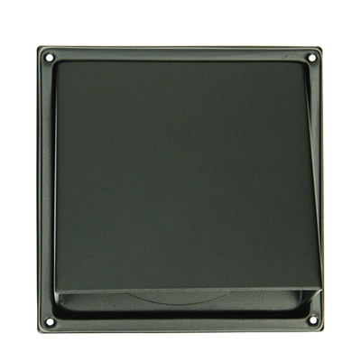 Renson 1066437 – schwarzes Edelstahl-Dunstabzugshaubengitter Typ 641 ø125 mm, Aufputz | 2 Stk