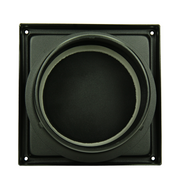 Renson 1066437 – schwarzes Edelstahl-Dunstabzugshaubengitter Typ 641 ø125 mm, Aufputz | 2 Stk - afbeelding 3
