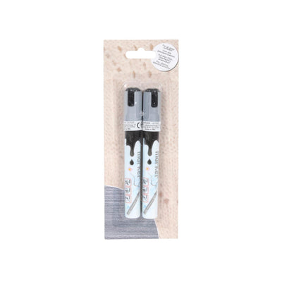 Svenska Living Fenstermarkierungen, waschbar, silberfarben, 2er-Set