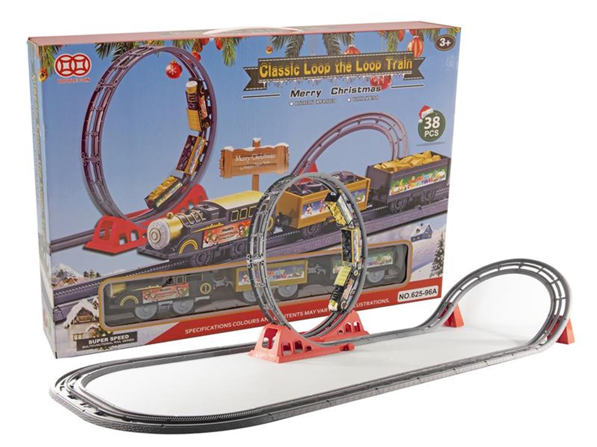 Svenska Wohneisenbahn-Set 38-teilig Looping + Sound