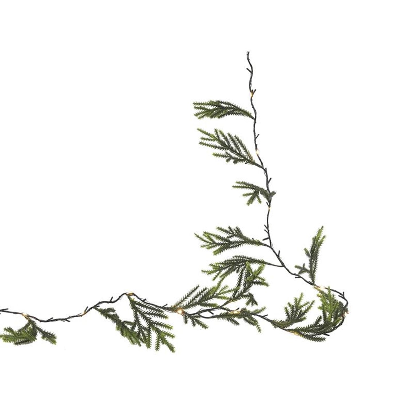 Svenska lebende Girlande Nadelbaum grün 20led 190cm 2xaa