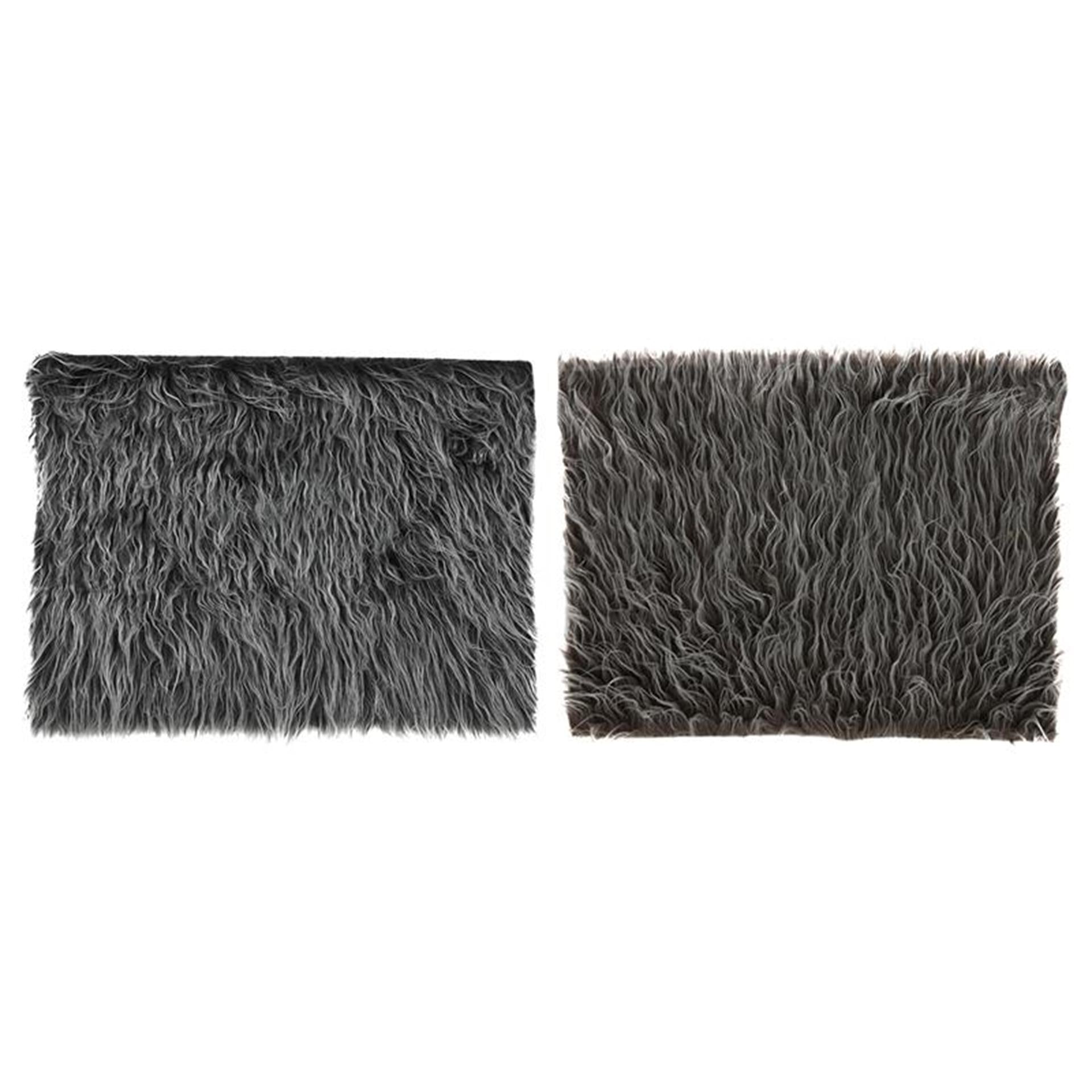 Svenska Living Kleid langes Haar 40x30cm braungrau