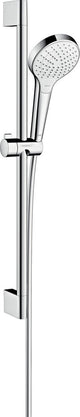 Hansgrohe Croma Select S Vario Ecosmart Gleitstangenset - 65 cm - Weißchrom - Duschkopfdurchmesser 110 mm - 3 Strahlarten