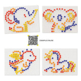 Quercetti Insteek Mosaic, 100 Pins - afbeelding 3