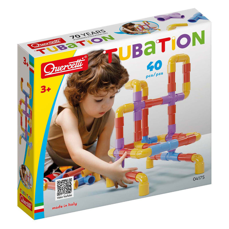 Quercetti Tubes Construction Set, 40dlg.