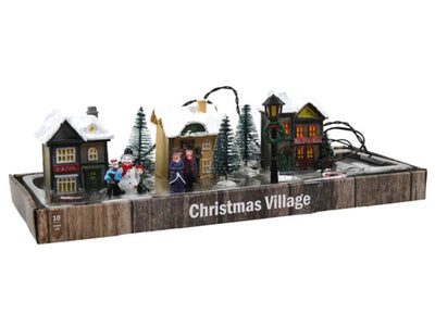 Svenska Living Weihnachtsdorf Poly mit Beleuchtung 10-teilig
