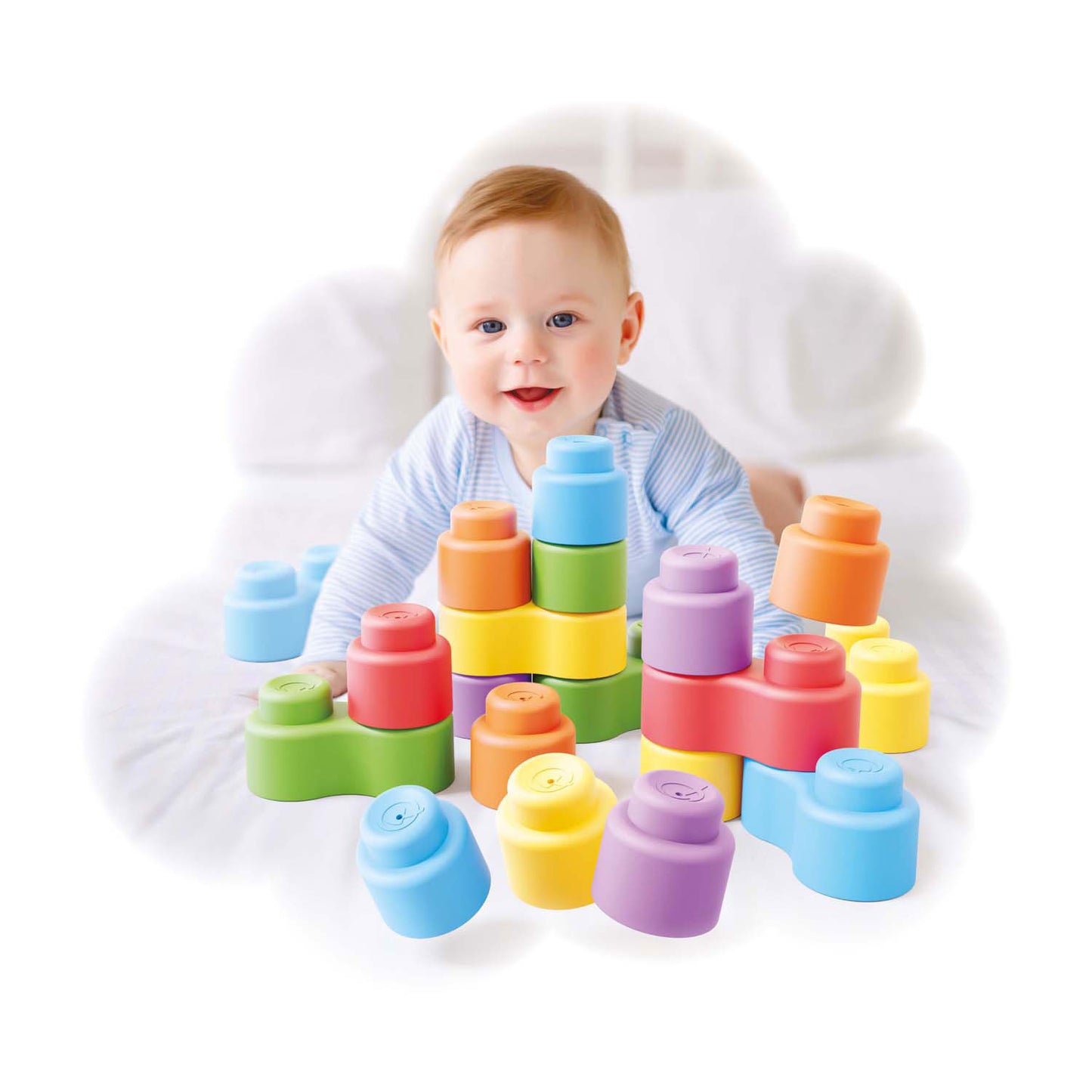 Quercetti Momy Soft Building Blocks, 32dlg.