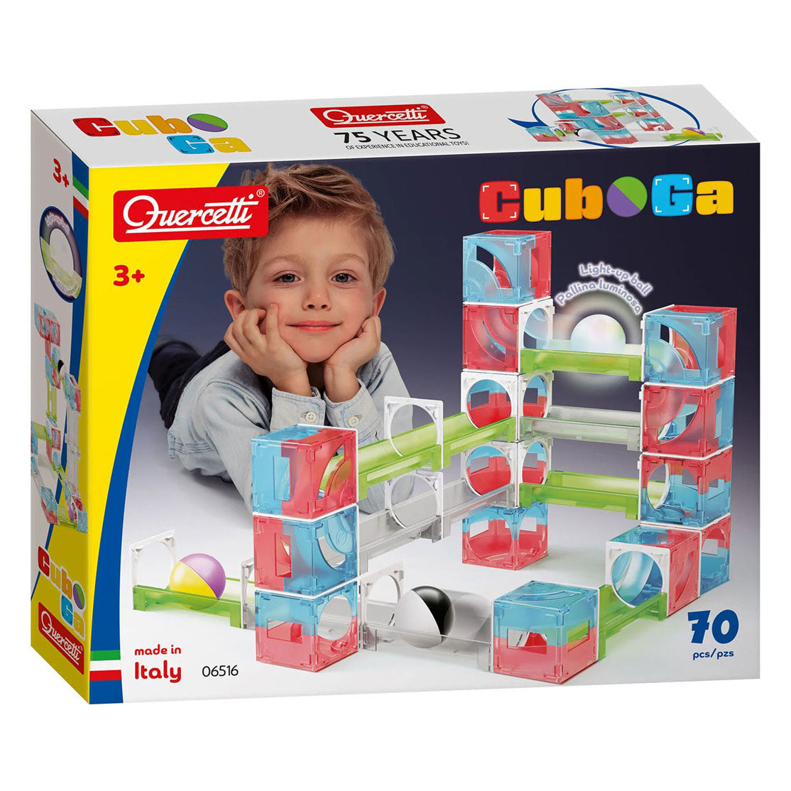 Kugelbahn Quercetti cuboga - 70 Stk.