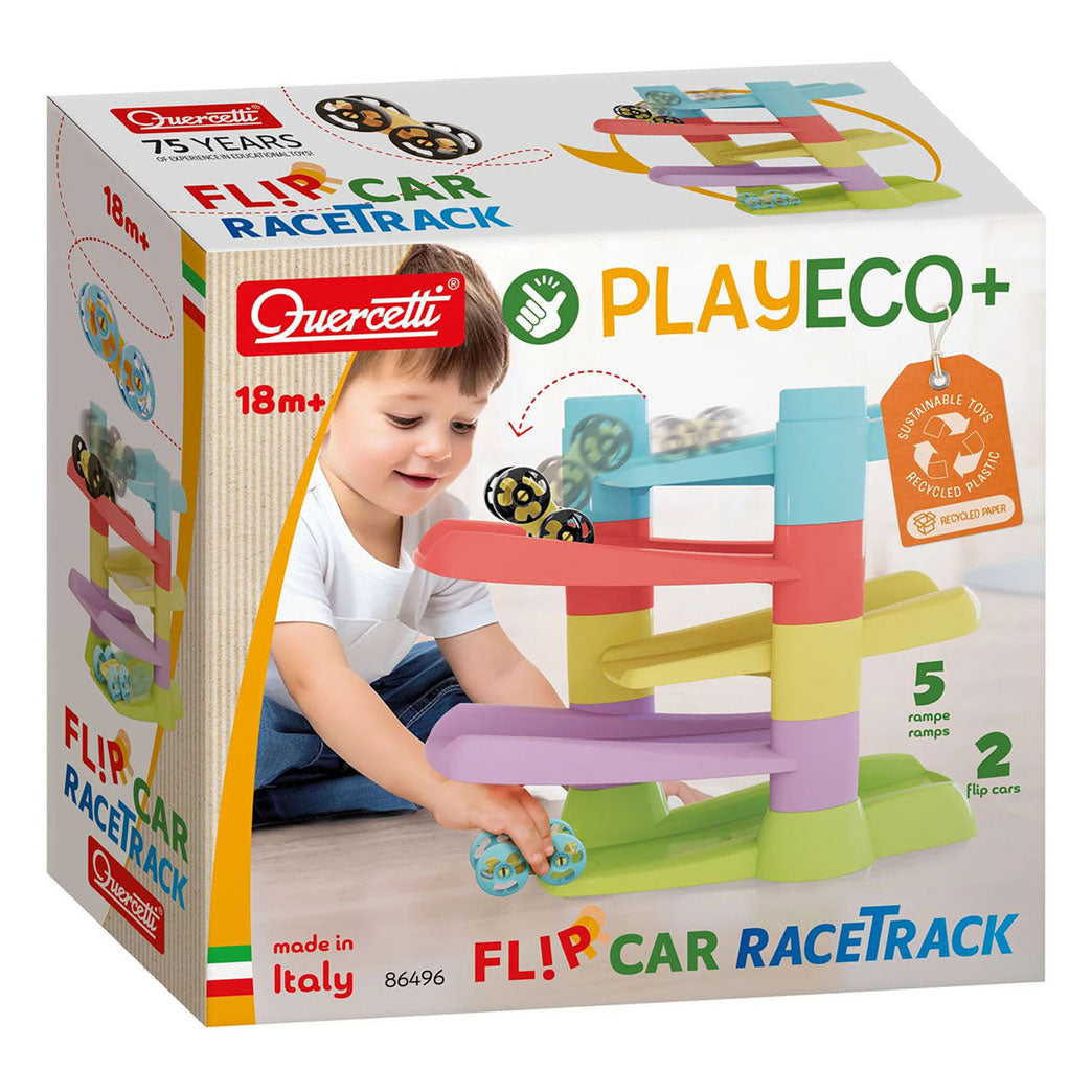 Quercetti Playeco+ Auto-Rennbahn-Flip-Car