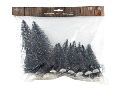 Svenska Living Mini-Weihnachtsbäume, Packung mit 16 Stück