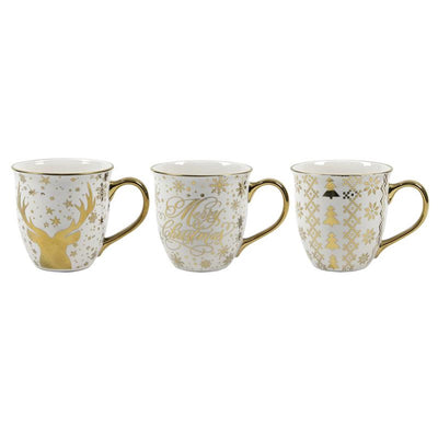 Svenska Living Weihnachtsbecher Gold 400ml ø11x10,8cm