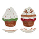 Svenska Living Weihnachtsteller Cupcake 18x13,8x2cm