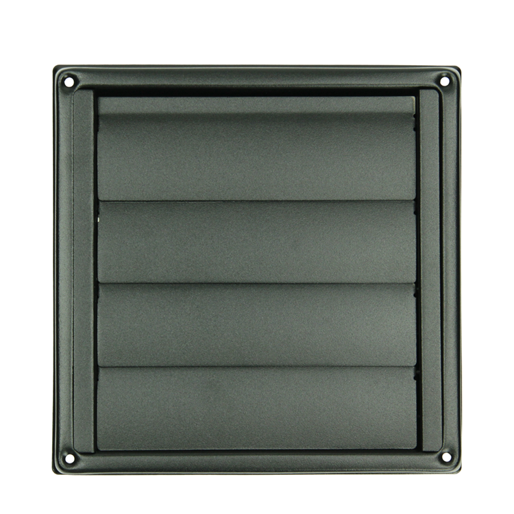 Renson 1068947 – Einbau-Dunstabzugshaubengitter 633 Edelstahl schwarz (Durchmesser 150) | 2 Stk