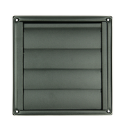 Renson 1068947 – Einbau-Dunstabzugshaubengitter 633 Edelstahl schwarz (Durchmesser 150) | 2 Stk - afbeelding 1