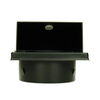 Renson 1066436 – schwarzes Edelstahl-Dunstabzugshaubengitter Typ 641 ø100 mm, Aufputzmontage | 2 Stk