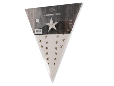 Schneeflocken-Weihnachtssternpapier 60cm weiß 20warmled