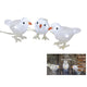 Svenska lebende Vögel Acryl 15 cm x3 warm IP44