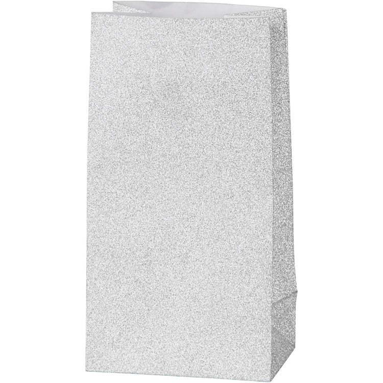 Vivi Gade Papiertüten, H: 17 cm, Maße 6x9 cm, 120 g, Silber, 8 Stück 1 Box