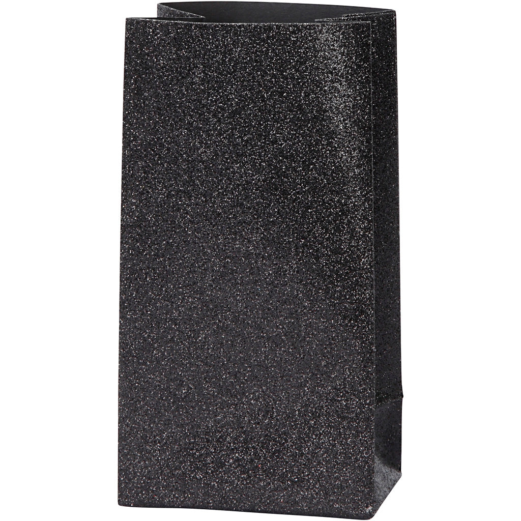 Vivi Gade Papiertüten, H: 17 cm, Maße 6x9 cm, 170 g, schwarz, 8 Stück 1 Box
