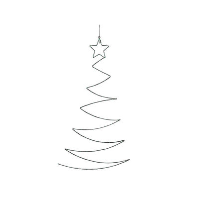 Svenska Living LED Wanddeko Weihnachtsbaum grün 100x60cm