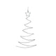 Svenska Living LED Wanddeko Weihnachtsbaum grün 100x60cm