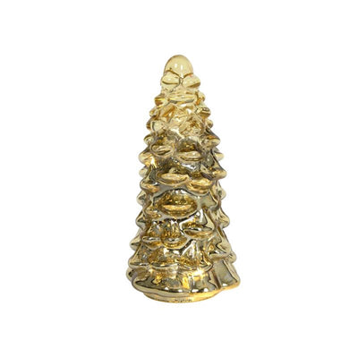 Svenska lebende Statue Weihnachtsbaum Glas LED Gold 20cm