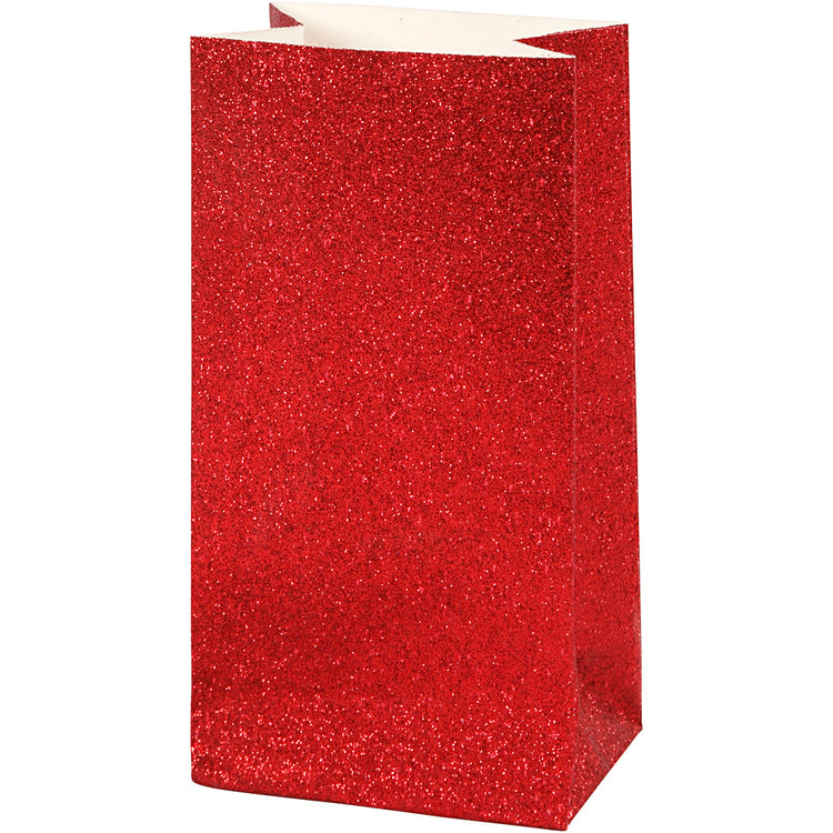 Vivi Gade Papiertüten, H: 17 cm, Maße 6x9 cm, 200 g, rot, 8 Stück 1 Box