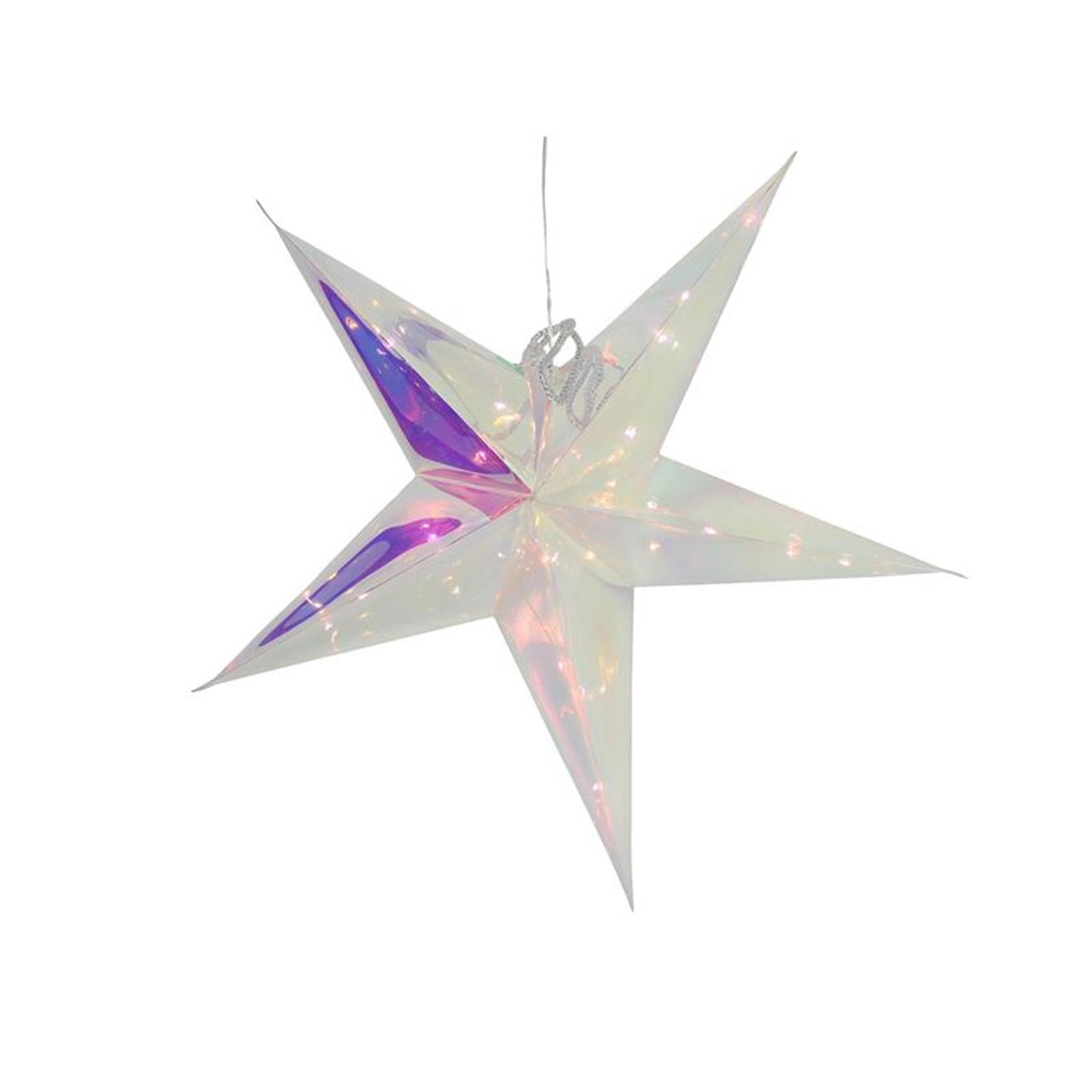 Svenska Living Star schillernd 53 cm 20 LED Timer 2xaa