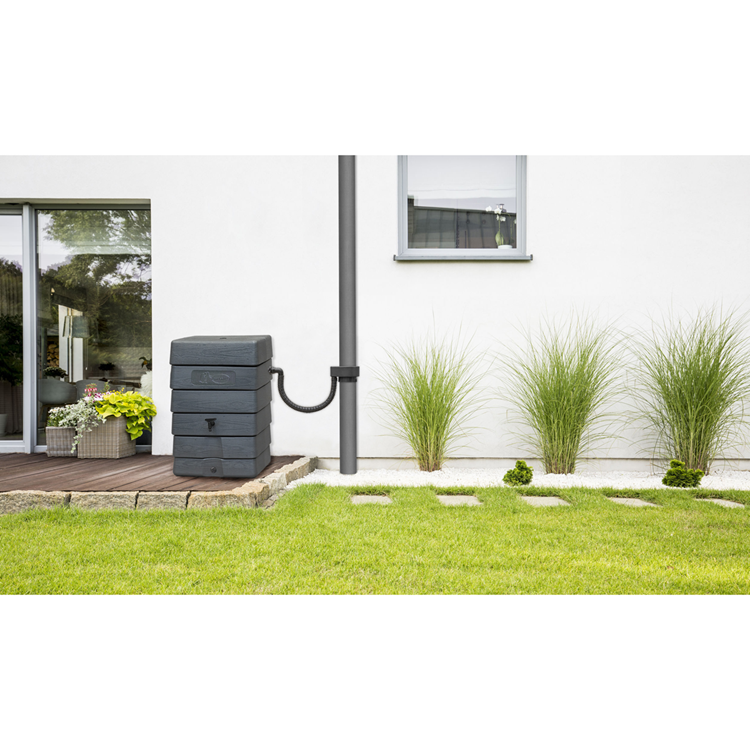 Harcostar 1066443 - Regentonne Wandtank grau 168l | 2 Stk