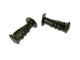Weißer Etikettenflügelgriff Set 110 mm schwarz