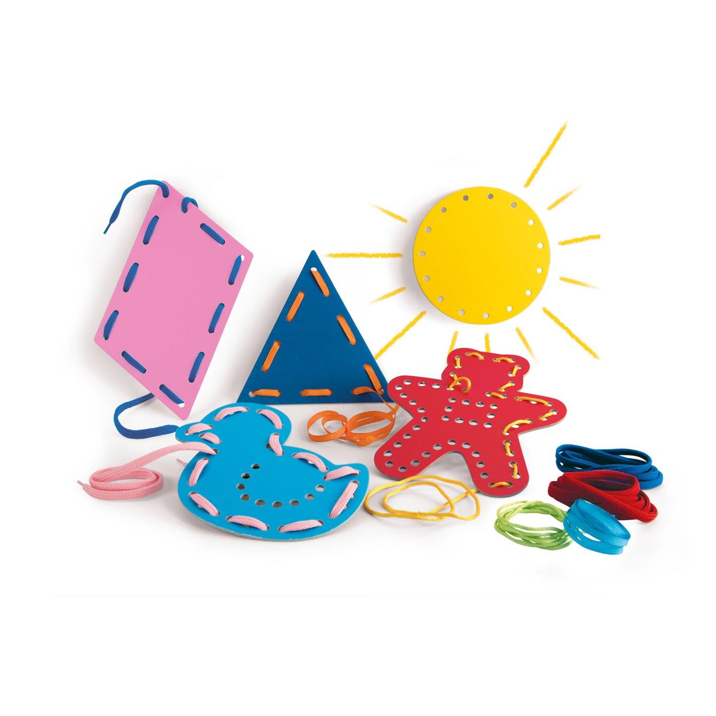 Clementoni Education Montessori Formen und Schnürsenkel