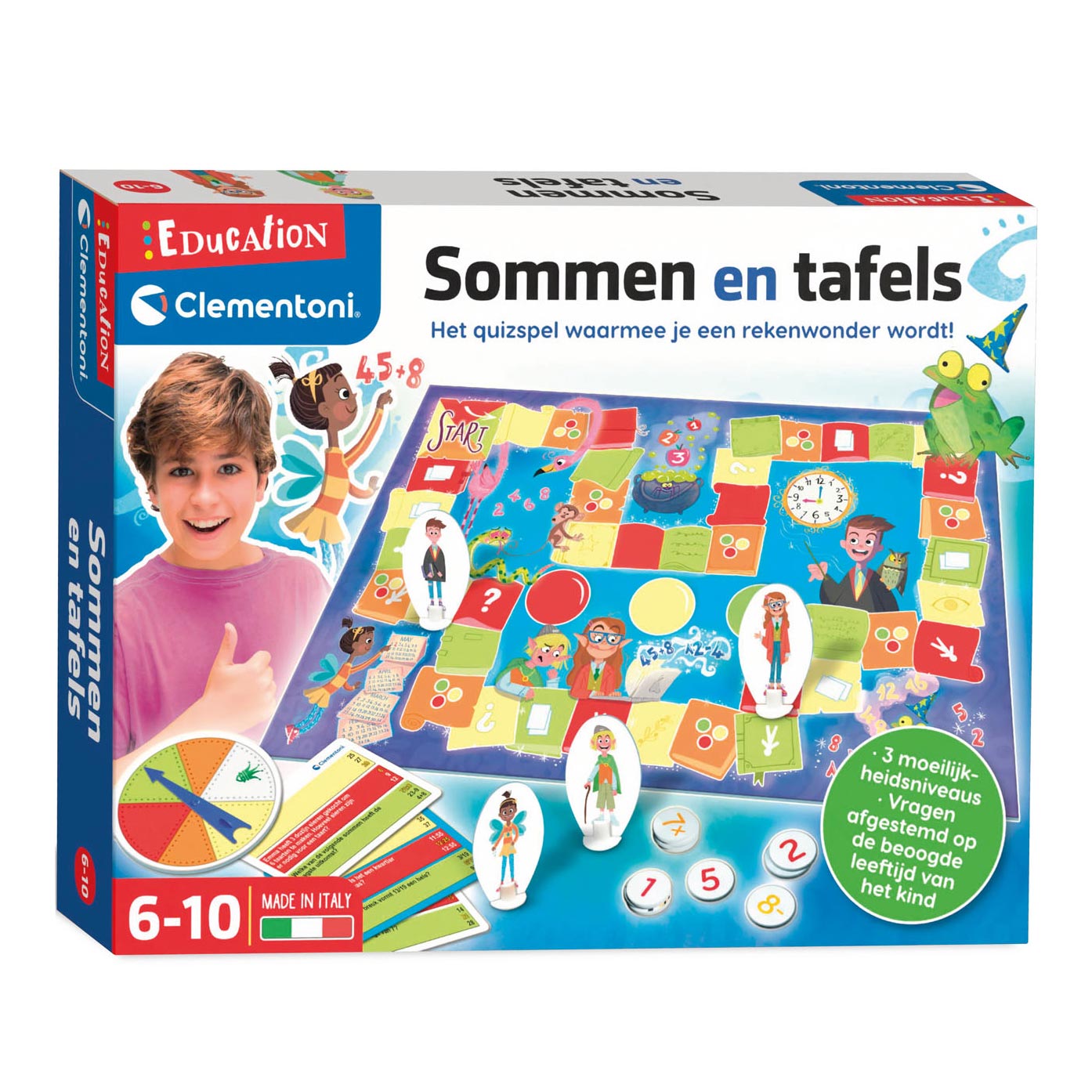 Clementoni -Bildungsummen und Tische