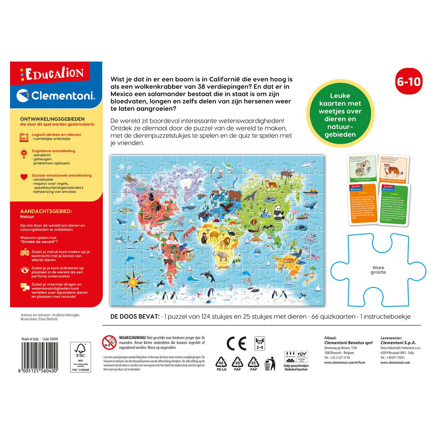 Clementoni Education entdecken Sie die Welt