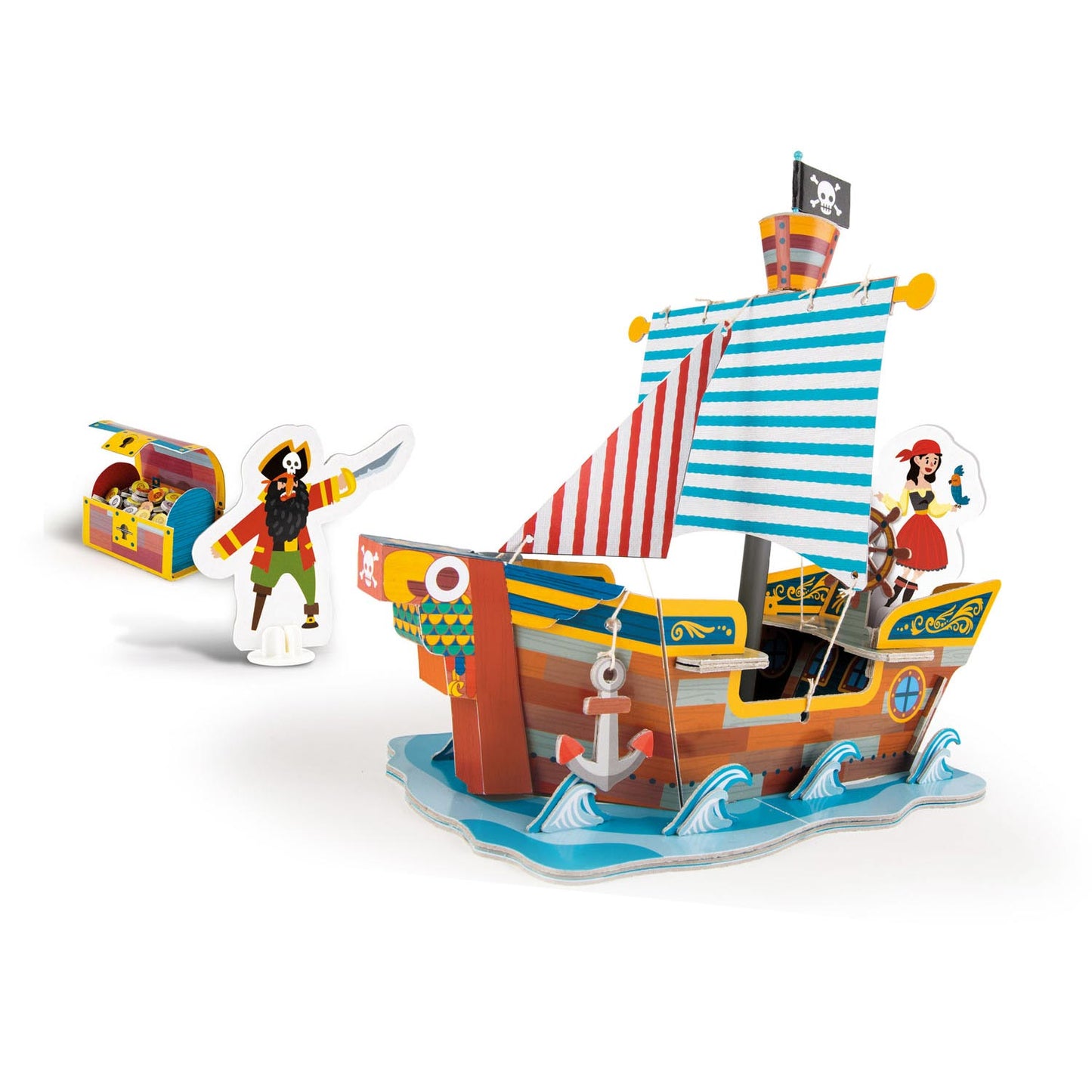 Clementoni Education - Bauspiel Piratenboot
