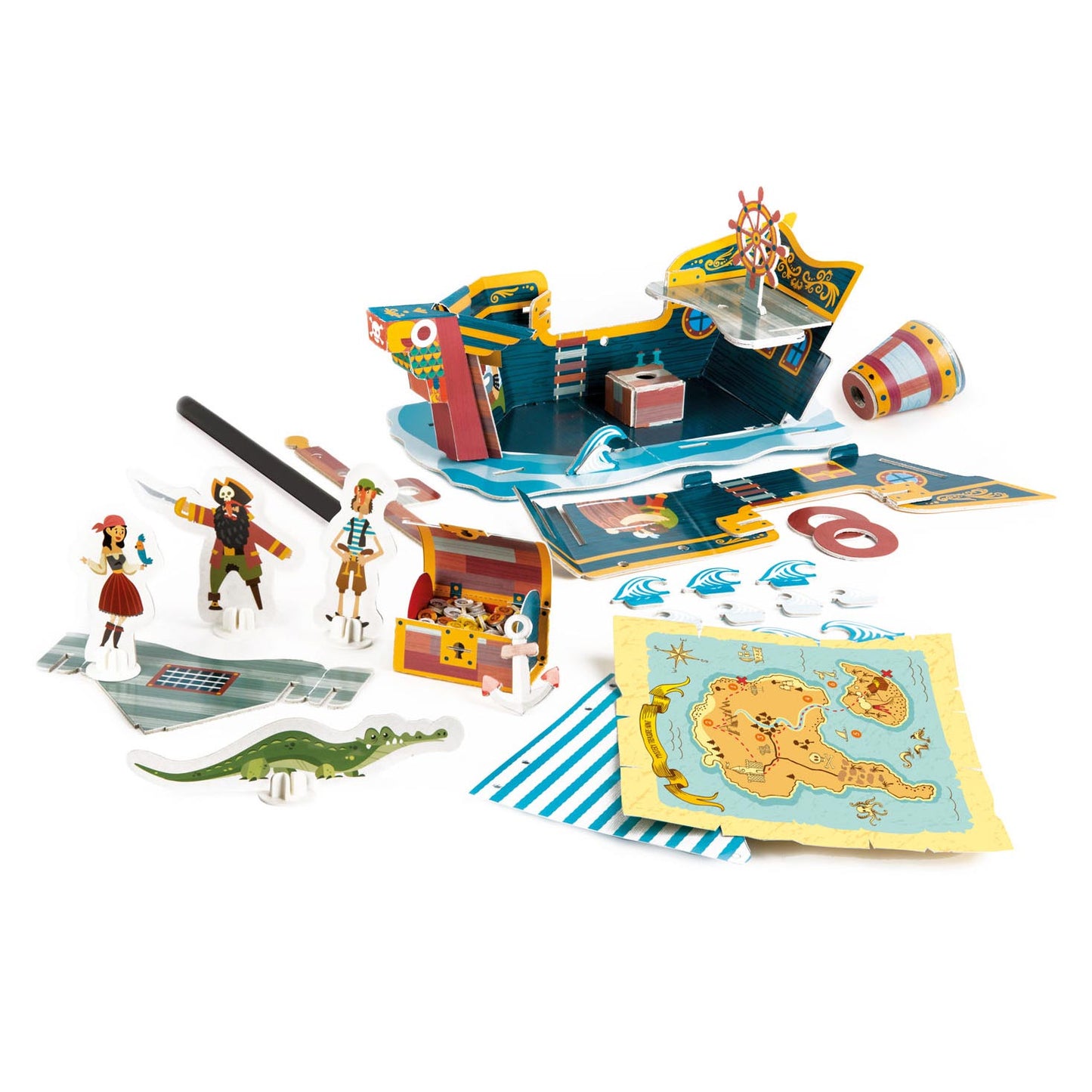 Clementoni Education - Bauspiel Piratenboot