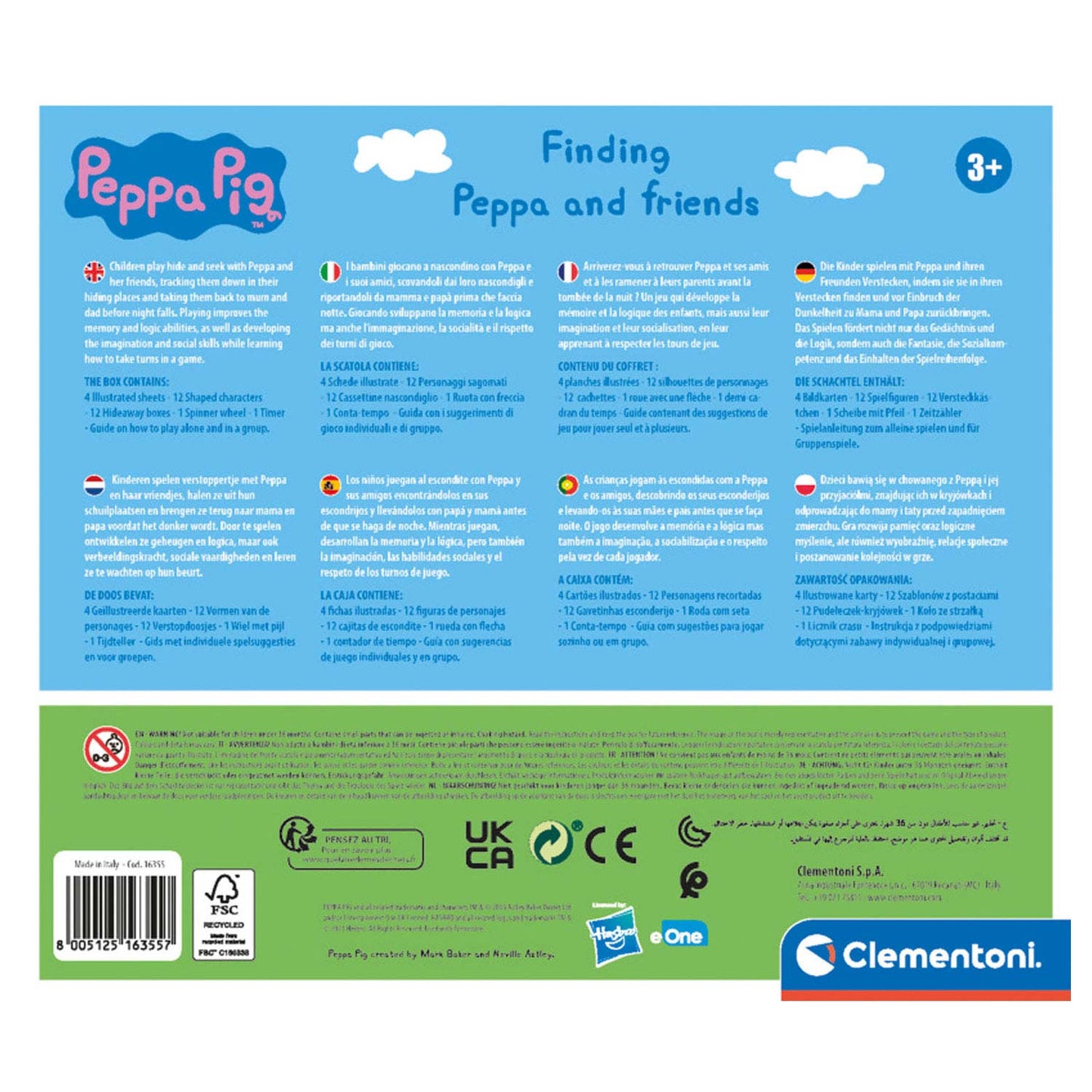 Clementoni Peppa Pig Search und Finden Sie Brettspiel
