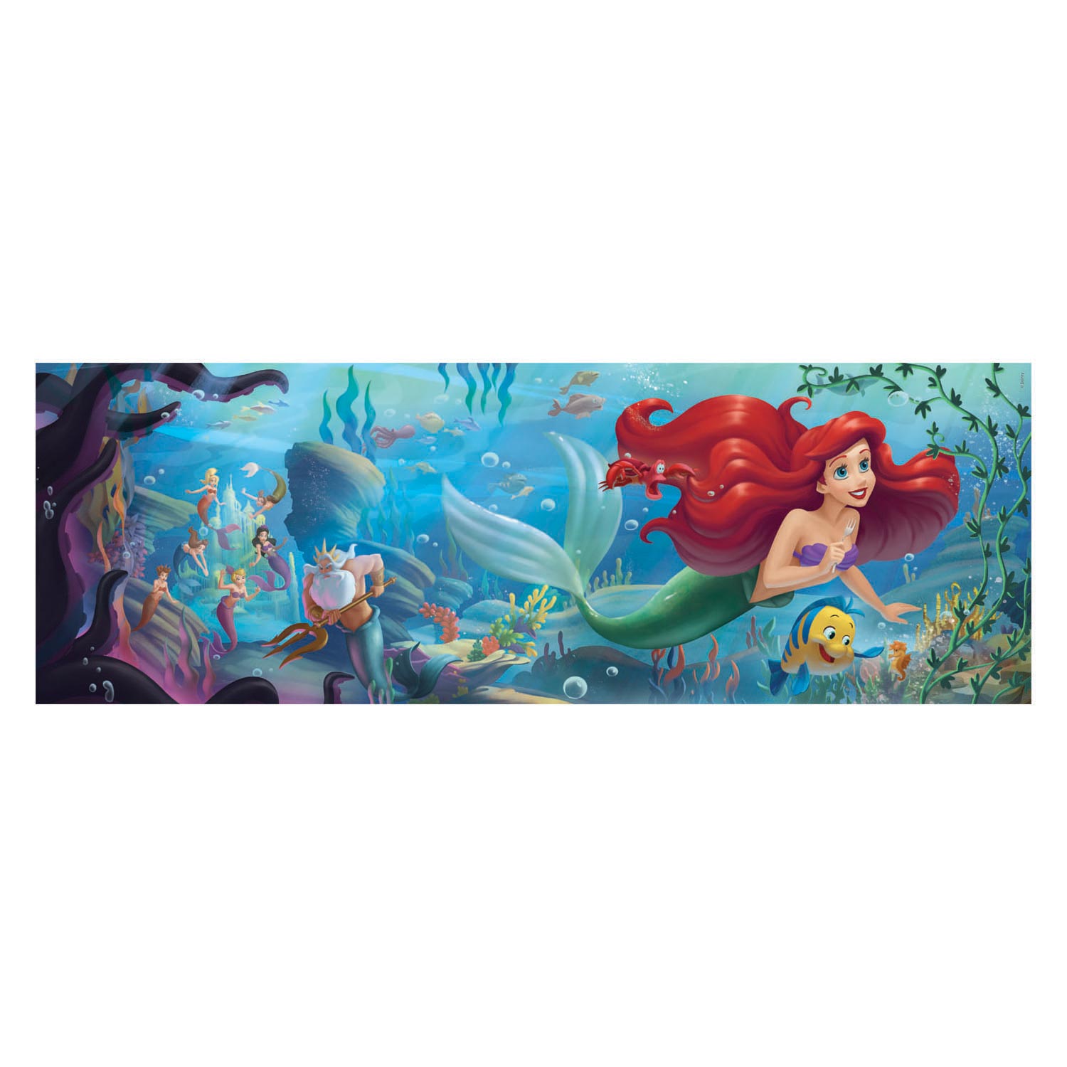 Clementoni Panorama Puzzle Disney Prinzessin, 1000st.