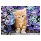 Clementoni Puzzle Cat mit Blumen, 500st. - afbeelding 2