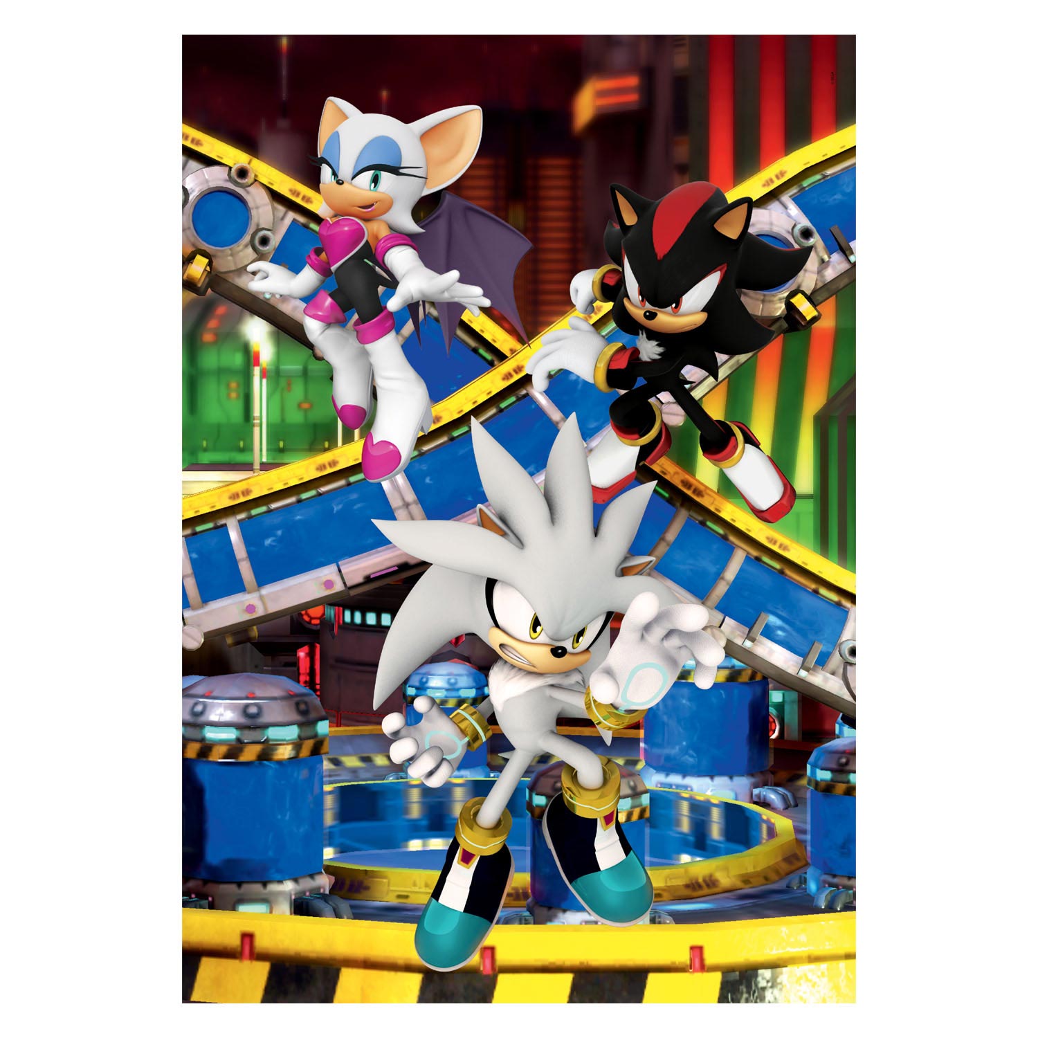 Clementoni Puzzle Sonic, 3x48st.
