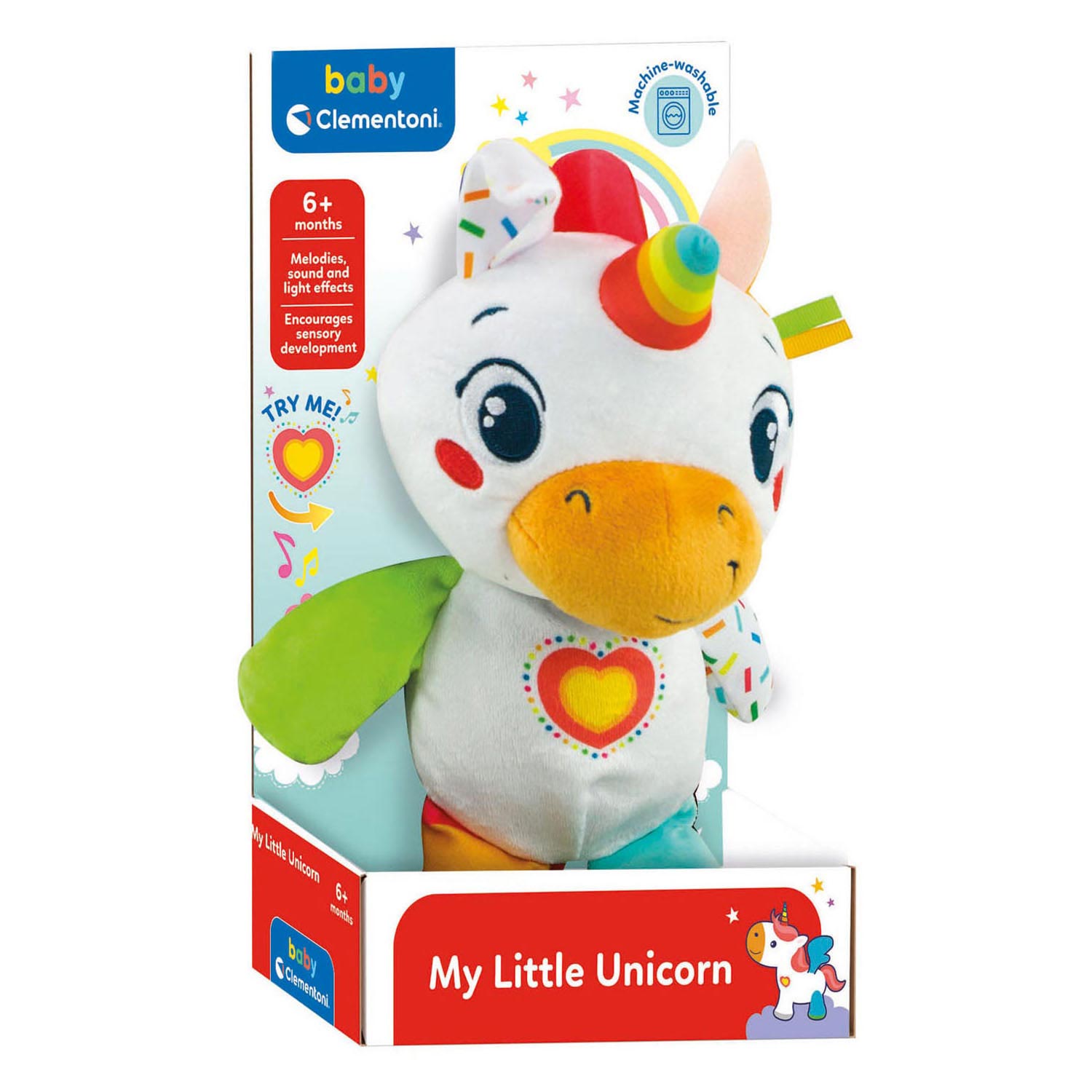Clementoni Baby Pluchen kuscheln Einhorn