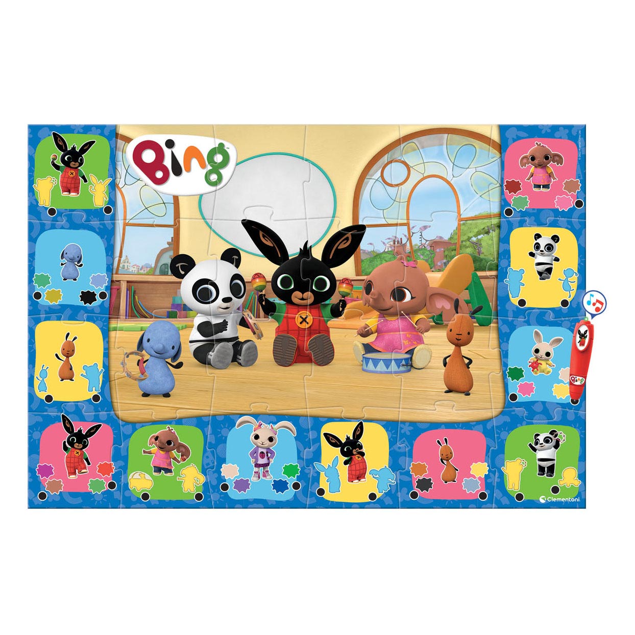 Clementoni Bodenpuzzle Großes interaktives Bing