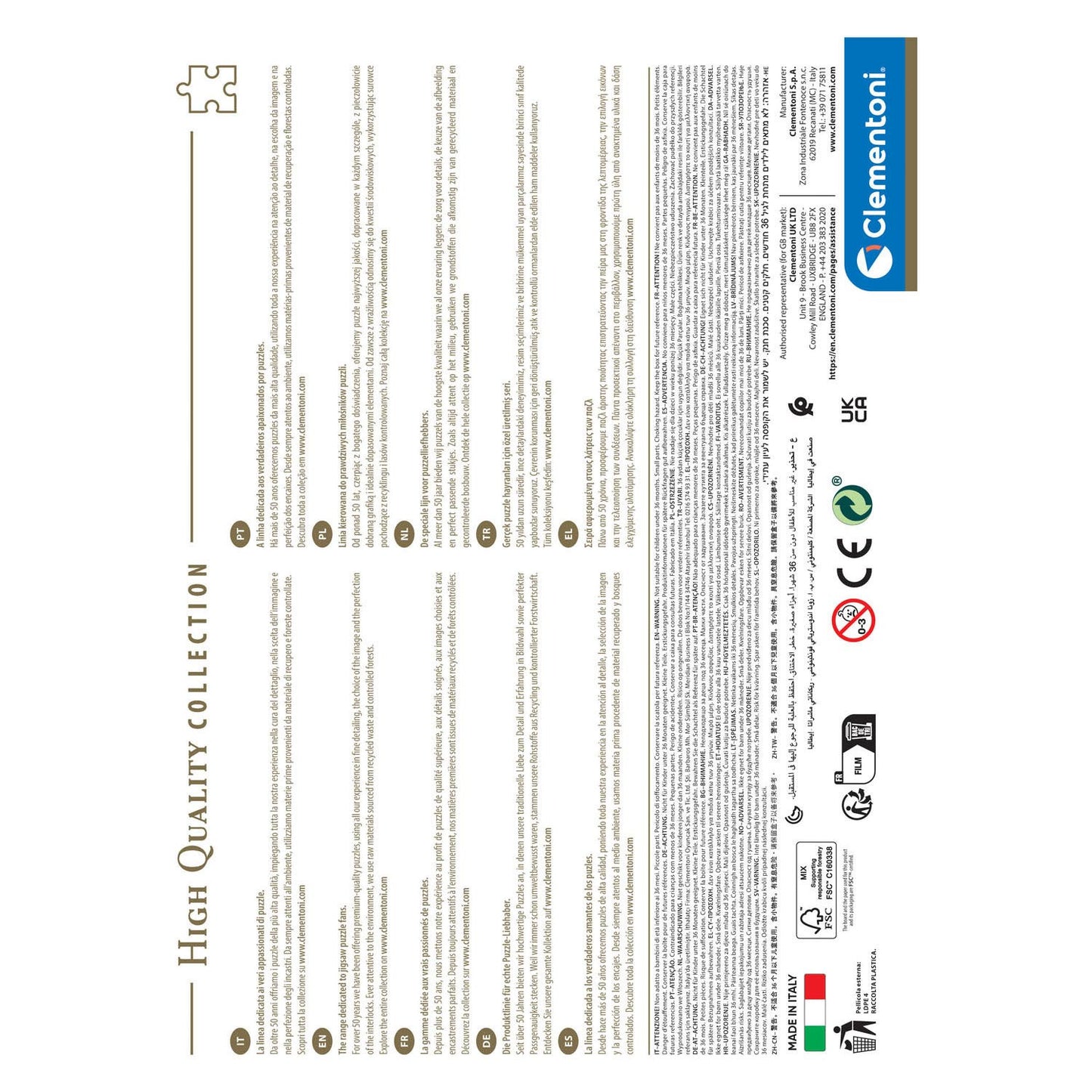 Clementoni Colorboom Legpuzzle Treppe, 500st.