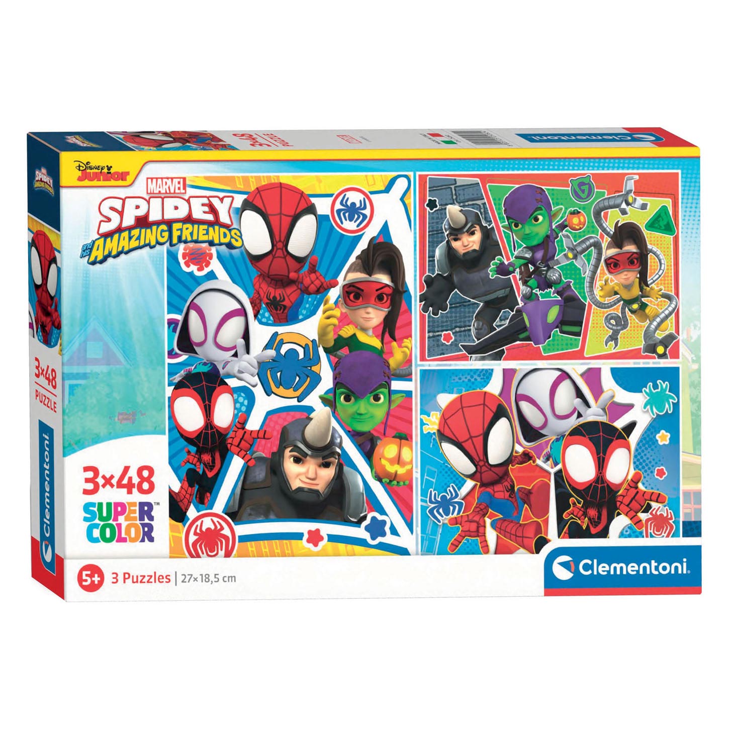 Clementoni Puzzle - Spidey, 3x48st.