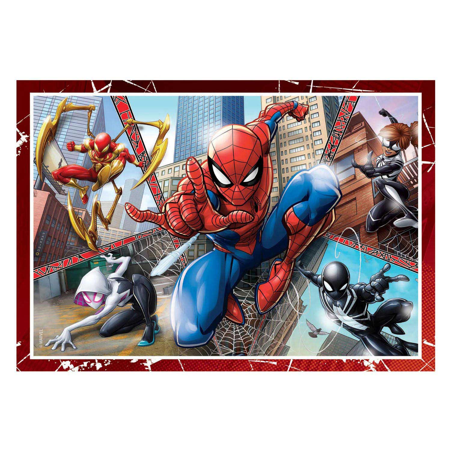 Clementoni Rätsel Marvel Spiderman, 4in1