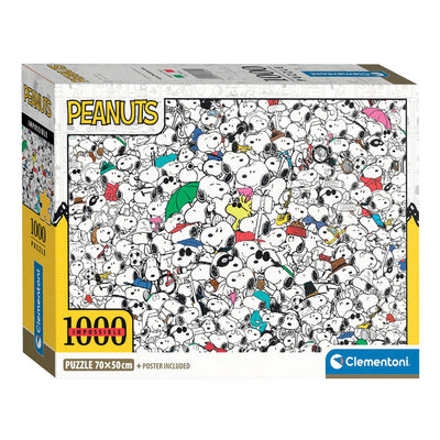 Clementoni Jigsaw Puzzle Impossible Erdnüsse Snoopy, 1000st.