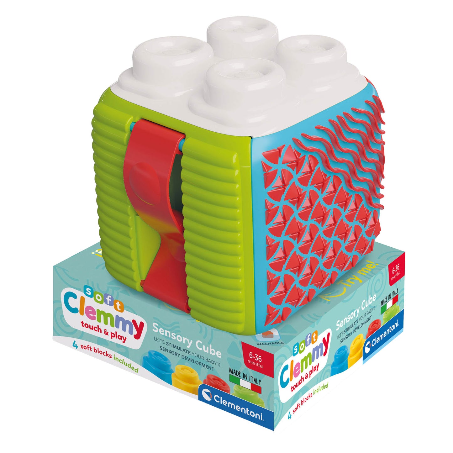 Clementoni Baby weicher Clemmy sensorischer Würfel